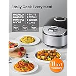 COMFEE' Rice Cooker 12 Cups Cooked/6 Cups Uncooked, Portable Non-Stick Rice Maker, Japanese Rice Cooker with Fuzzy Logic Technology, 24-Hour Timer Delay, 11 Presets, Steamer, Fast Cooker, Grain Cooker, Black - Image 2
