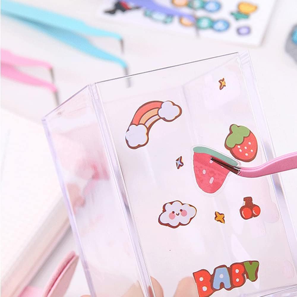 4 Pcs Curved Craft Tweezers, Multipurpose Tweezers for Intricate Projects, Scrapbooking, Cardmaking, Stickers, etc. - Image 2