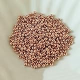 Cuentas espaciadoras redondas de 2-6 mm, chapadas en oro auténtico de 14k/18k, para hacer joyas, pulseras, separadores y accesorios de joyería DIY. Chapadas en oro rosa, 2,5 mm, 100 unidades.
