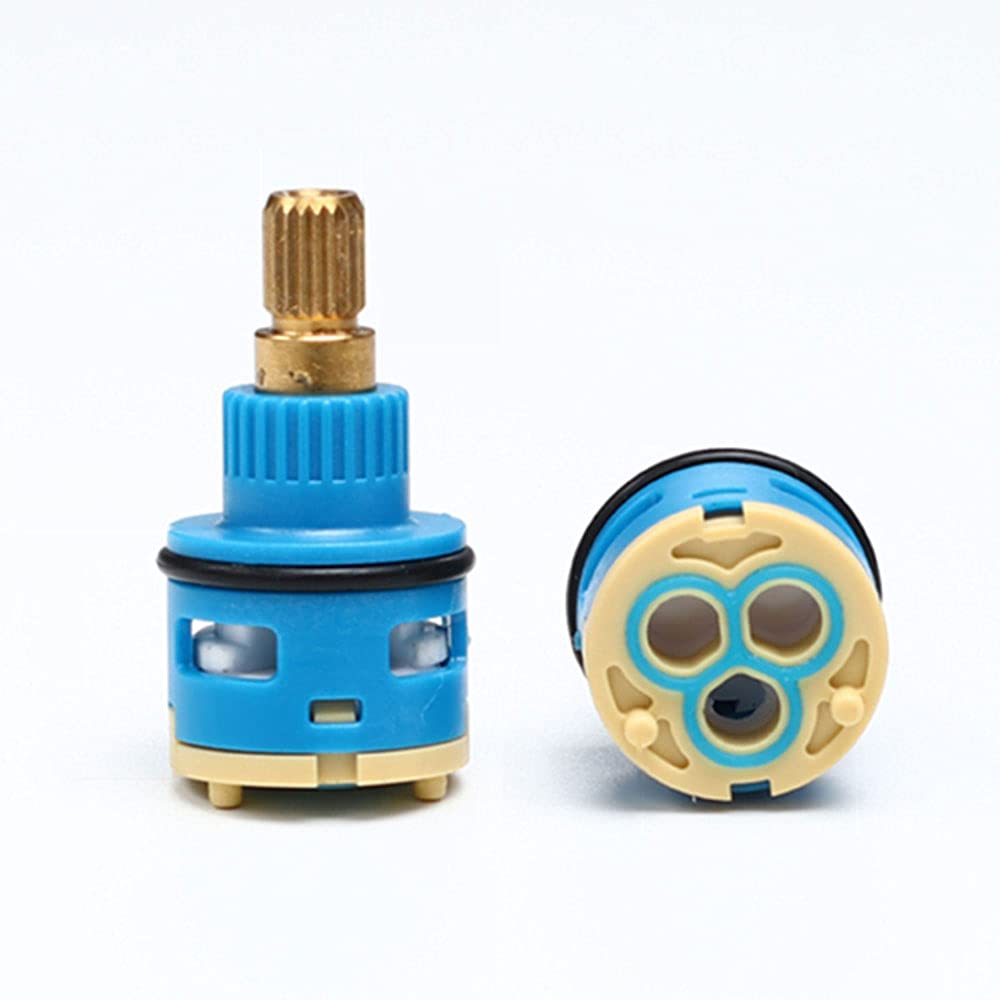 tap Cartridge， Mixer Tap Cartridge Brass Ceramic Disc Valve for Single Lever Monobloc Bathroom or Kitchen Taps