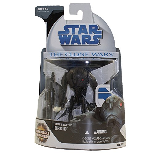 Star Wars Clone Wars Animated Action Figure No. 12 Super Battle Droid