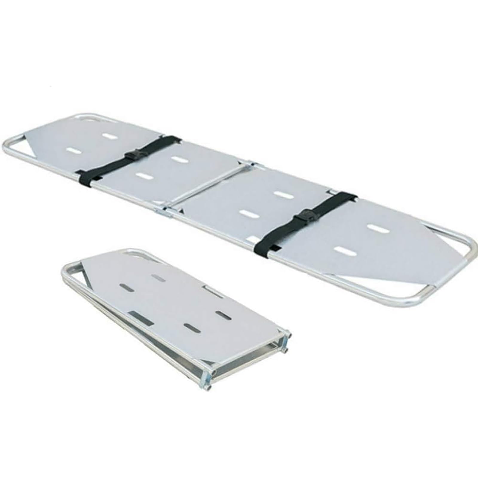 SWENEEN Emergency Stretcher,Portable Folding Stretcher Emergency Rescue Stretcher Aluminum Adjustable Scoop Stretcher 350Lb Load Capacity,