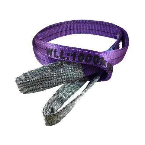 Duplex Webbing Lifting Sling 1 Tonne (1 Metre) - Lifting Sling, Tow Strap, Cargo Sling, Rated Strap Cover