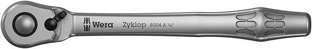 Wera 05004004001 8004 A Zyklop Metal Ratchet with switch lever and 1/4" drive
