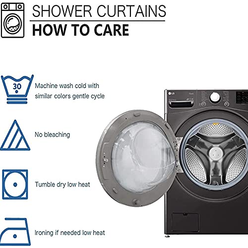 Tomoz World Map Shower Curtain, Countries And Cities Shower Curtains, Geography Educational Fabric Bathroom Shower Curtain With Hooks, Kids Bathroom Decor 69X70 Inch #TOP5