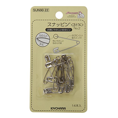 KIYOHARA サンコッコー スナッピン 14個入り #2 幅31mm SUN90-22