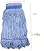 Mop Head Replacement Commercial Heavy Duty String Blue Wet Mop Heads for 3 Typs Commercial Mop Handle(1,Large)