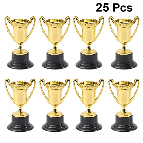 CLISPEED Mini Troféu De Plástico 25 Peças Troféu De Copo De Para Crianças Troféu De Prêmio De Esport