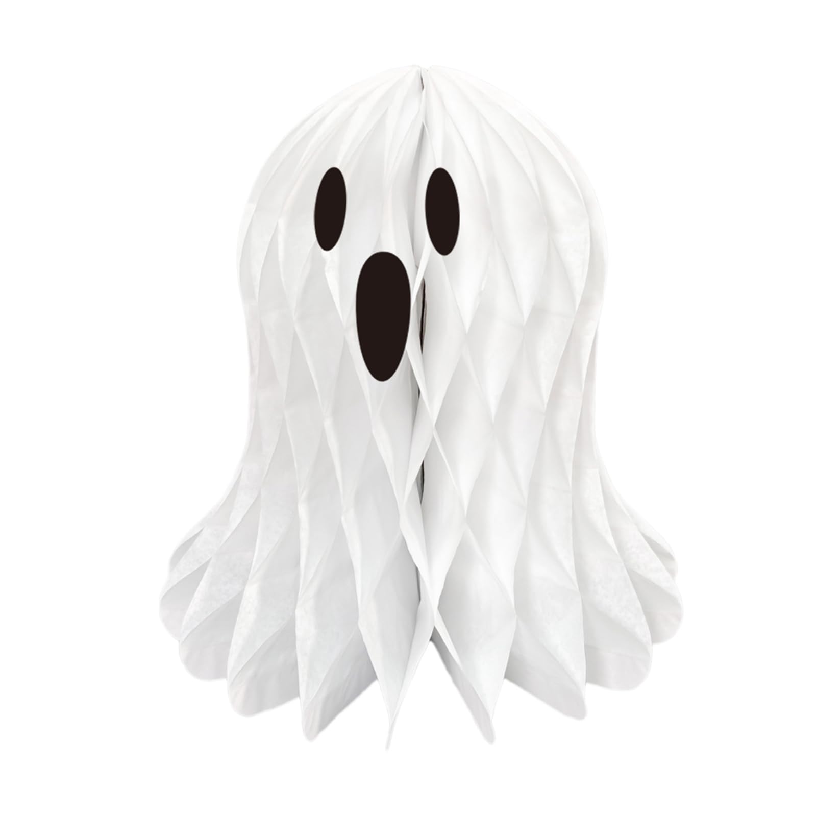 Wilitto Haunting Ghost Decorations,Hanging Honeycomb Ghosts Halloween Decoration 3D Paper Honeycomb Ghost Ornament for Halloween Party Home Yard Decor 25cm
