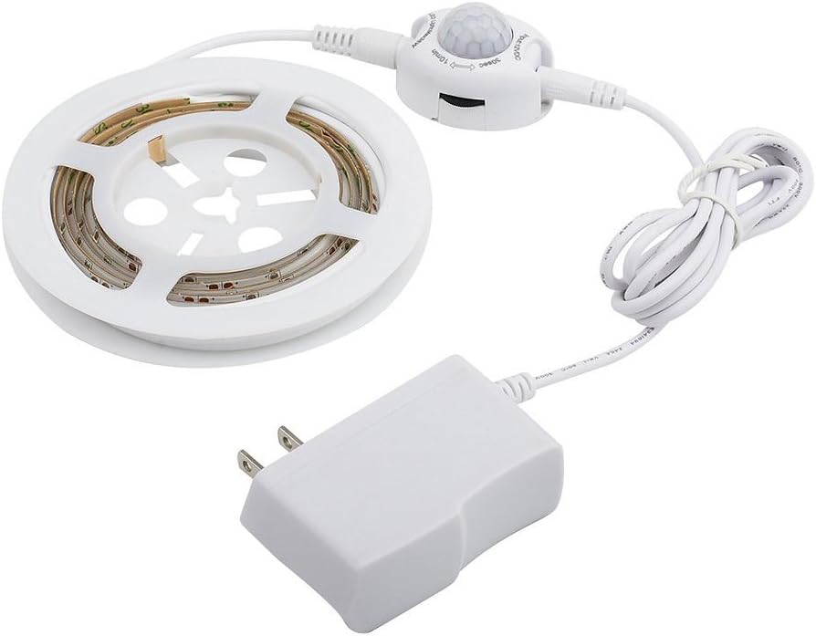 IFITechIFITech 5V USB Dimmable 2 Meters LEDs Strip Light with PIR Motion Sensor for Indoor Home,Cabinet, TV Background Decoration(Plastic, Warm White)