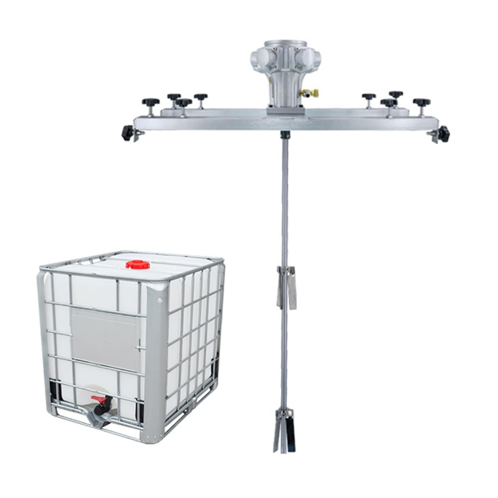 JKJZSALJ Air Agitator,3/4Hp Pneumatic Paint Stirring Machine,250 Gallons Tank Mixer Machine,W/Support Hanger,Foldable Propeller,Speed Adjustment