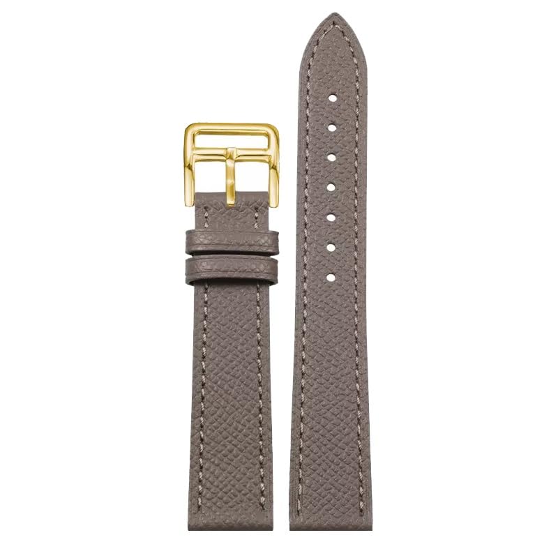 Bracelet montre cuir véritable 20mm agate en vachette souple