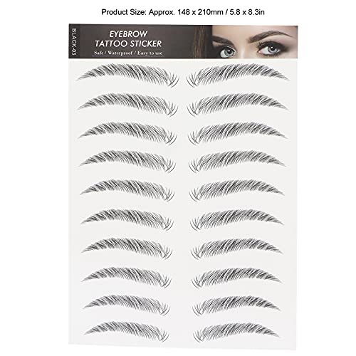 Waterproof Long Lasting Eyebrow Tattoo Stickers, Portable Hair-Like Transfers for Grooming and Shaping - Image 4