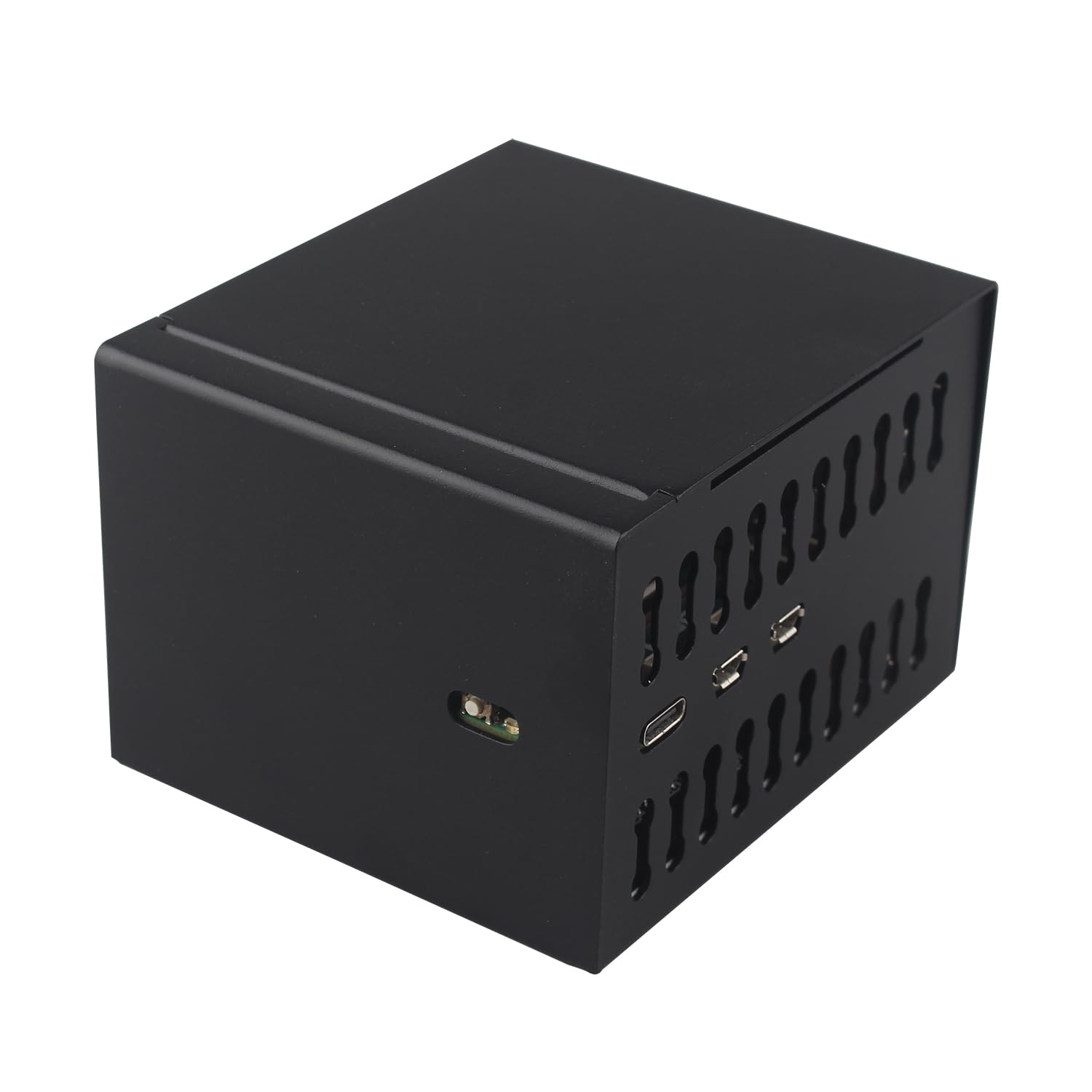 ZDE ZP597 PCIe to 4 Ports 1G Gigabit 1000M Ethernet Network HAT Adapter Expansion Board 1GB 1GBE with Metal Case for Raspberry Pi 5 2GB 4GB 8GB 16GB