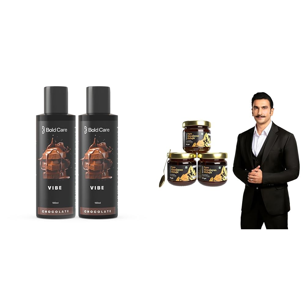 Bold Care Vibe - Premium Chocolate Flavour (Pack of 2) | Bold Care Himalayan Shilajit Resin - 20 gm (Pack of 3)-image-46