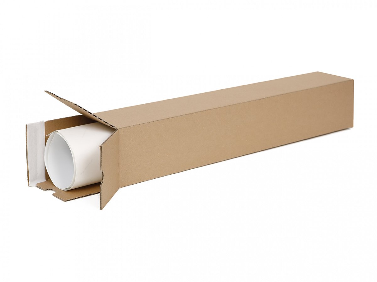 10 Versandhülsen eckig DIN A2 | Papprolle 435x105x105mm Versand ohne Sperrgutzuschlag | wählbar 10 bis 1600 Versandrollen