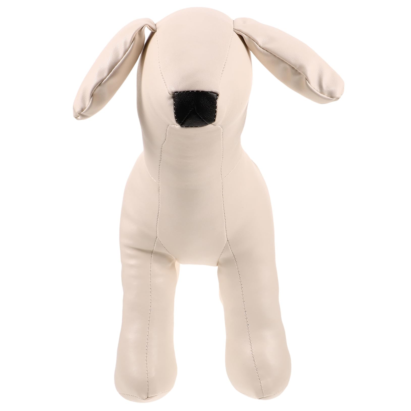 Abaodam Dog Mannequin Decorative Leather Flexible Standing Model for Showcasing Pet Apparel Lifelike Display for Pet Stores Durable and Eye Catching Design