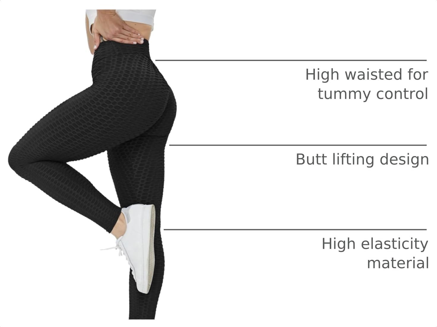 FORLIFE High Waisted Butt Lift Workout Leggings for Women image 3