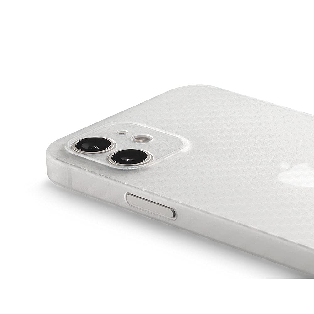 aiino Skin Case für iPhone 12, White Cover iPhone 12 mit Kohlefaser-Effekt, stoßfest und kratzfest, ultradünn - Image 2