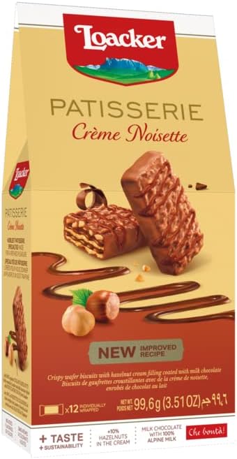 Loacker Patisery Crème Noisette Wafer Biscuits 99.6 g