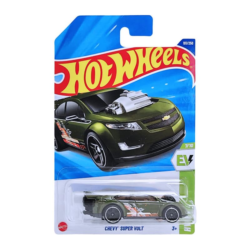 Image of Hot Wheels 1:64 Chevy Super Volt HW EV Ages 3 and Up 101 /250 (Green)