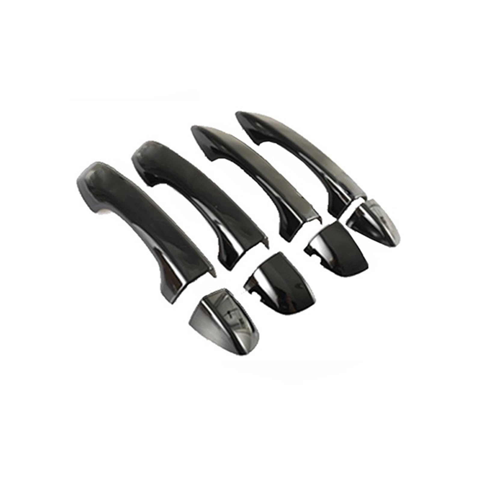 Drezzo 4Handle No Keyhole Car Exterior Door Handle For Vw For Tiguan Mk2 Ad Bw 2016-2022 Door Handle Cover Stickers(4Handle No Keyhole)