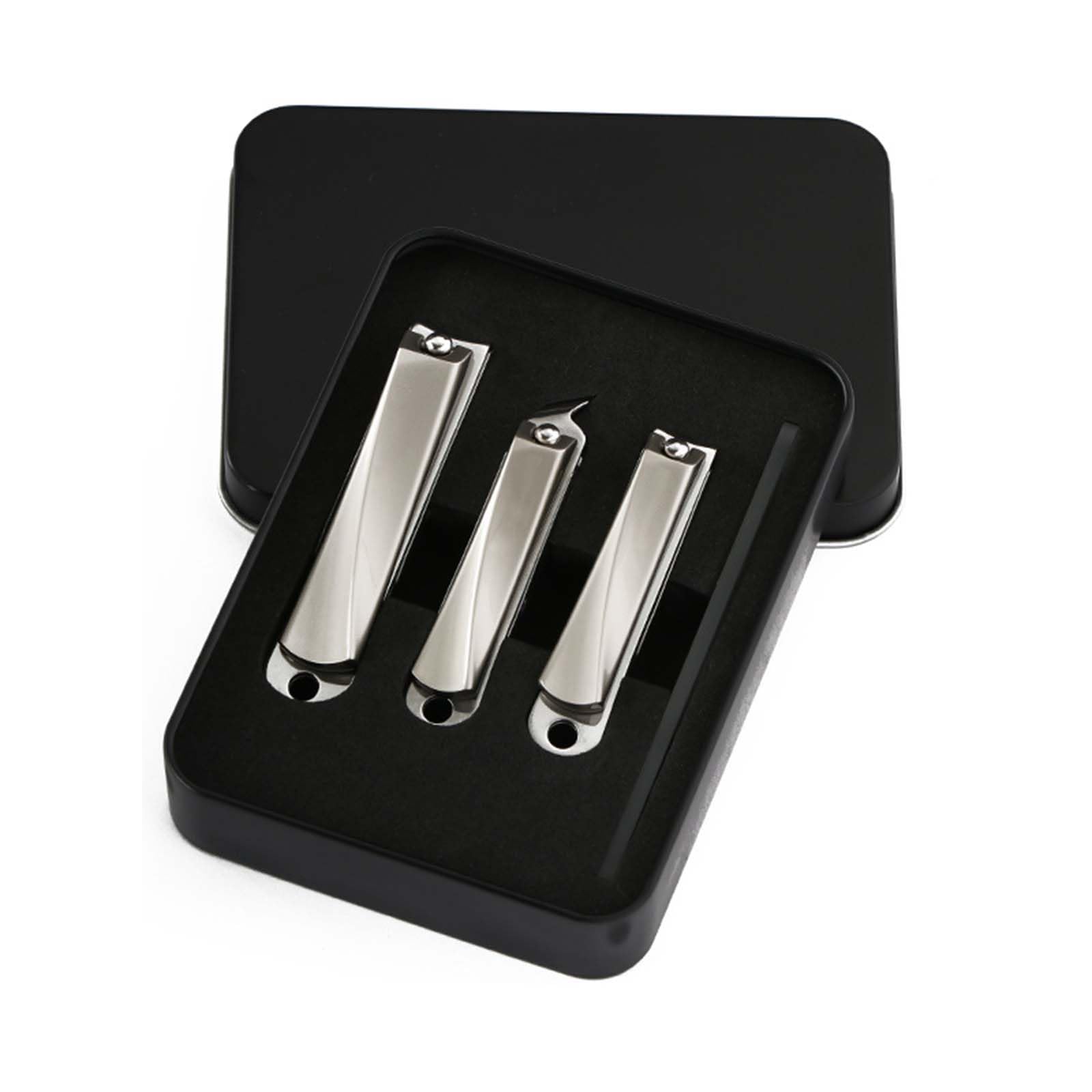 Tagliaunghie Uomo Professionale Taglia Unghie Per Piedi Per Mani Tronchesino Unghie Piedi Set Di Lime Per Unghie Acciaio Inossidabile Evita Che I Trucioli Delle Unghie Schizzino (White)