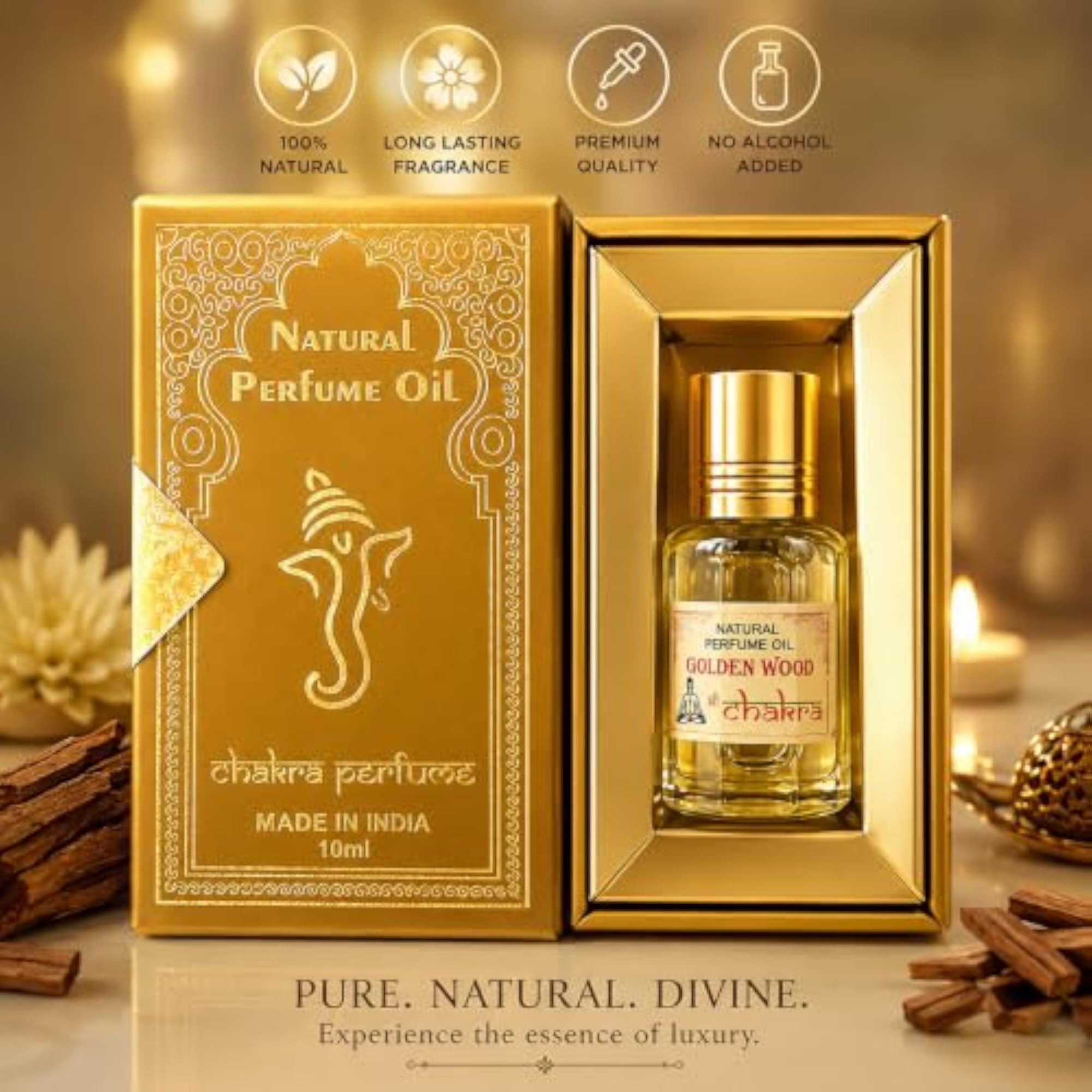 Sandal Wood Attar Oil 10ml Roll On Perfume