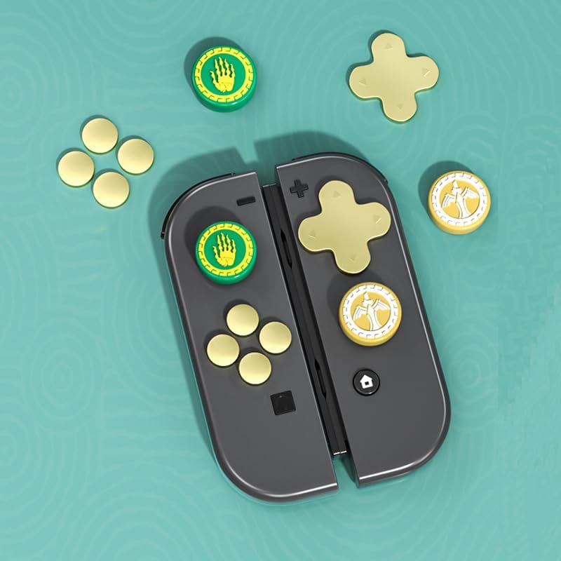 Miniatura 7 de PERFECTSIGHT Silicone Joycon Thumb Grip Caps, Joystick Cover Compatible with Nintendo SwitchOLEDSwitch Lite,4PCS (Sword Hand-D)