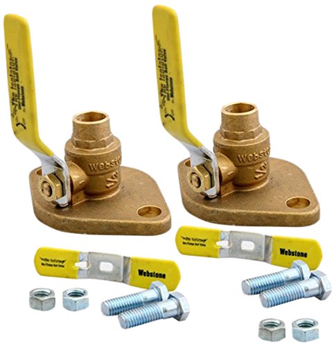 Webstone 50403 Sweat Isolator Flange, 3/4" Size, Brass