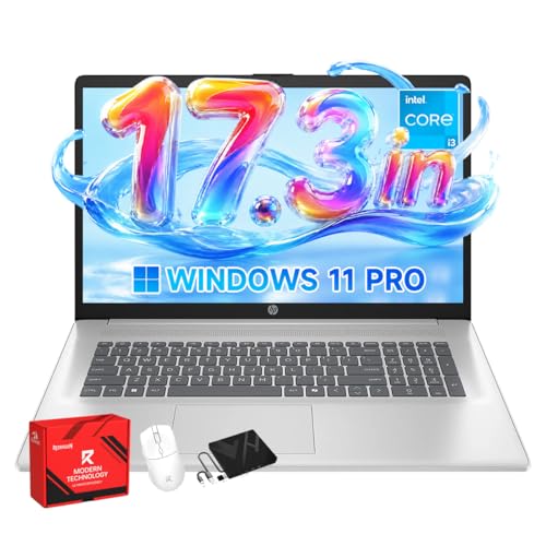 HP 2026 17.3' Laptop for Business and Students - HD+ Anti-Glare Display • Intel (8-Core) i3 - N305 Fast Charge • Win 11 Pro • Wi-Fi 6 • Copilot AI • Numeric Keypad • 32GB RAM • 1TB SSD