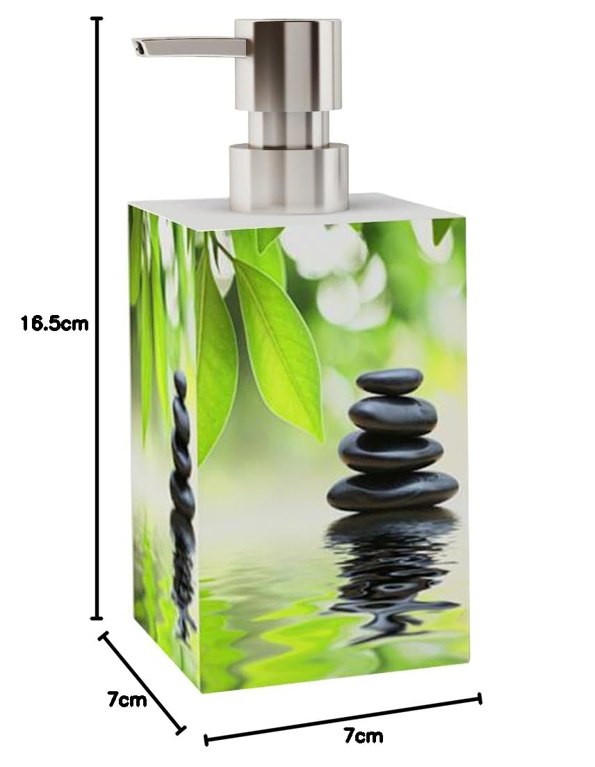 Sanilo Badezimmer Set, Seifenspender und WC Bürste mit Motiv, große Auswahl, Klobürste ohne Bohren, schöne Designs (Harmony)