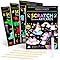 Hovetne 4 Pack Scratch Art for Kids, Magic Rainbow Scratch Art Book Doodle Drawing Papers for Children, Foil Handmade Arts and Crafts Educational Toys for Boys and Girls 4 5 6 7 8 9 10 Years Old
