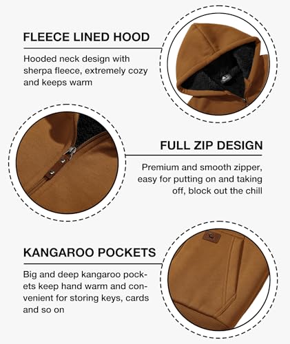 Image of SWISSWELL Boys Fleece Hoodie Kids Hooded Jacket Zip Up Warm Winter Coat