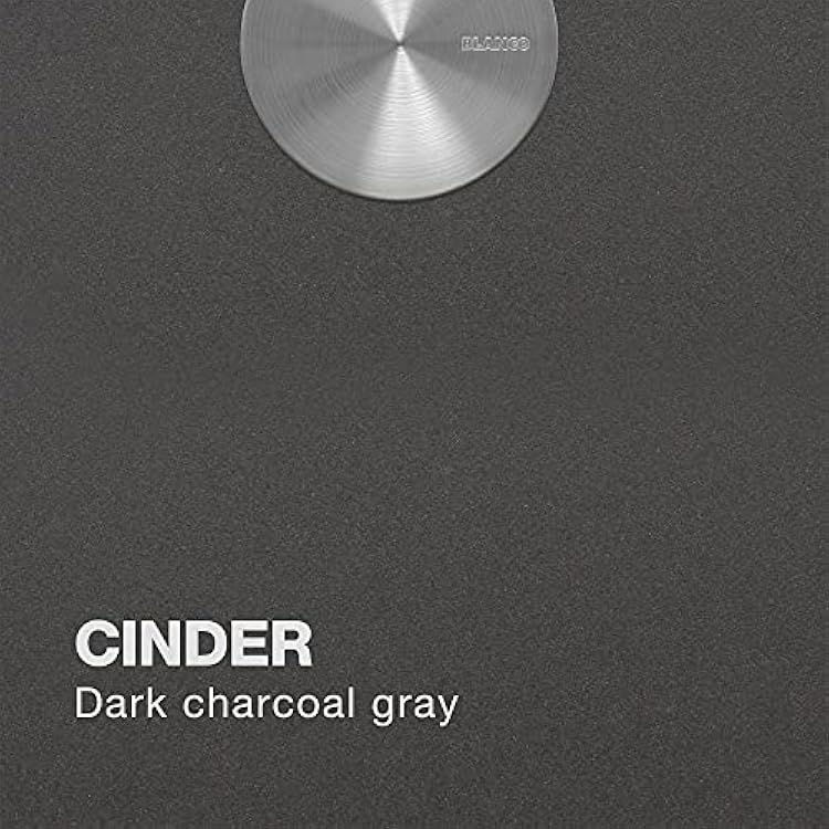 BLANCO, Cinder 441600 DIAMOND SILGRANIT 40/60 Double Bowl Undermount Kitchen Sink with Low Divide, 32 X 21