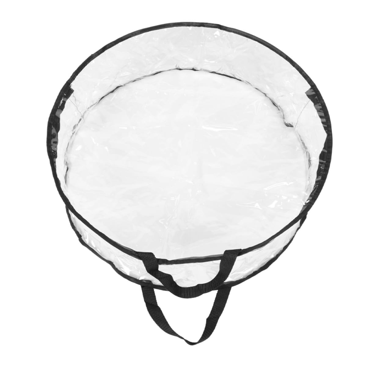 Bolsa de almacenamiento para guirnaldas redonda STOBAZA de PVC blanco grande