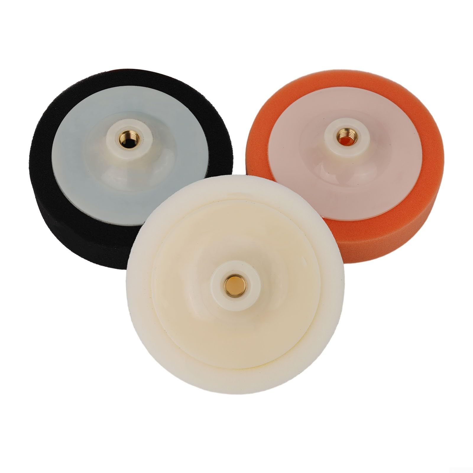Soft Foam Buffing for PADS, for M14 Thread, Car Polishing Heads, Pack of 3, 6in 150mm (B)
