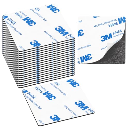 20 pezzi 3M cuscinetti a doppio lato, 5 cm x 5 cm extra forti cuscinetti adesivi nastro biadesivo in schiuma per casa ufficio