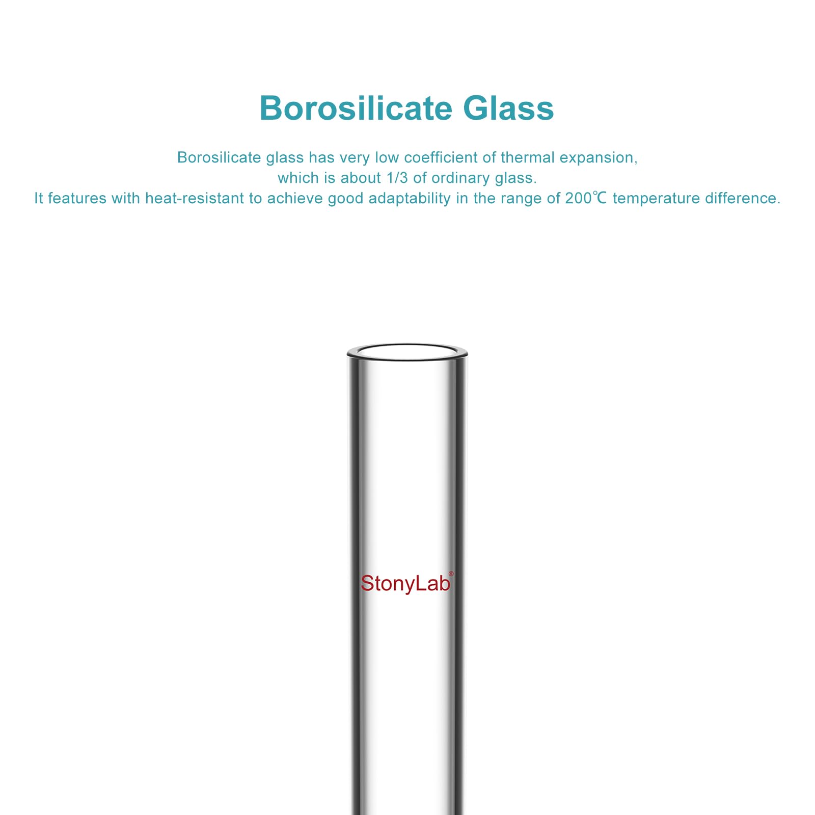 stonylab Glass Extraction Thimble, Medium Porosity Borosilicate Glass Extraction Thimble with 15 mm ID 20 mm OD and 150 mm Height for Soxhlet Extraction Apparatus — Amazon image 3