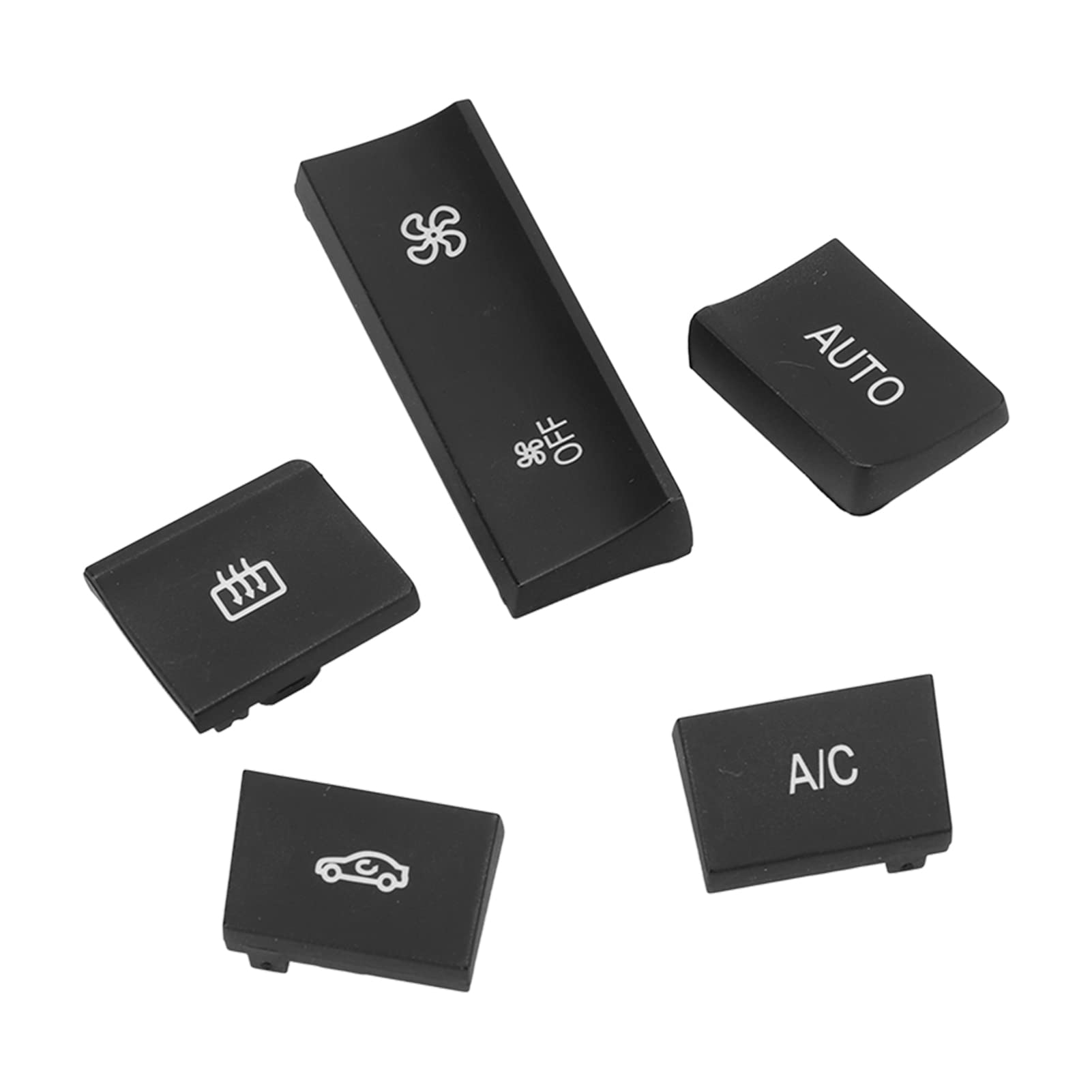 Couvercles de bouton de climatisation, 5 pièces de remplacement pour boutons de chauffage AC, chauffage, climatisation, boutons de remplacement pour modèles 1 2 3 4 série F