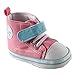 Luvable Friends Unisex Baby Crib Shoes, Pink Hi-Top, 6-12 Months
