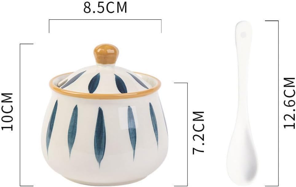 Ceramic Condiment Pot Large Capacity Seasoning Storage