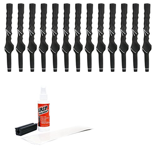 Karma Right Handed Men's Training Grip - 13 piece Golf Grip Kit (with tape, solvent, vise clamp)