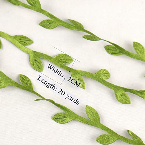 Idongcai Olive Leaf Ribbon Lace Trim Applique Sewing Diy Craft Perfect Applique Embellishment Olive Green Ribbon For Crafts Leaves Leaf Trim Gift Wrapping Ribbon-Decorative Vines Greenery Wall Decor… #TOP1