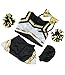 Metallic Gold & Black Cheerleader Teddy Bear Clothes Fits Most 14