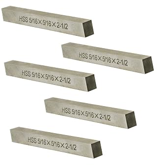 جديد 5 Pcs 5 / 16 "x 5 / 16" x 2 - 1 "HSS Square Tool Bit Lathe Fly Cutter Mill Blank