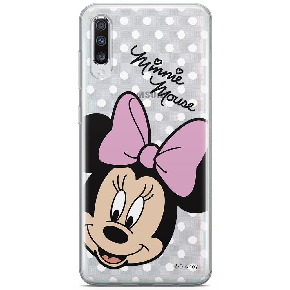 ERT GROUP mobile phone case for Samsung A70 original and officially Licensed Disney pattern Minnie 008 optimally adapted to the shape of the mobile phone, partially transparent
