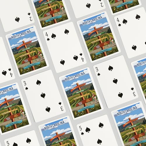 Lantern Press North Carolina, 52 Naipes Poker miniatura 4