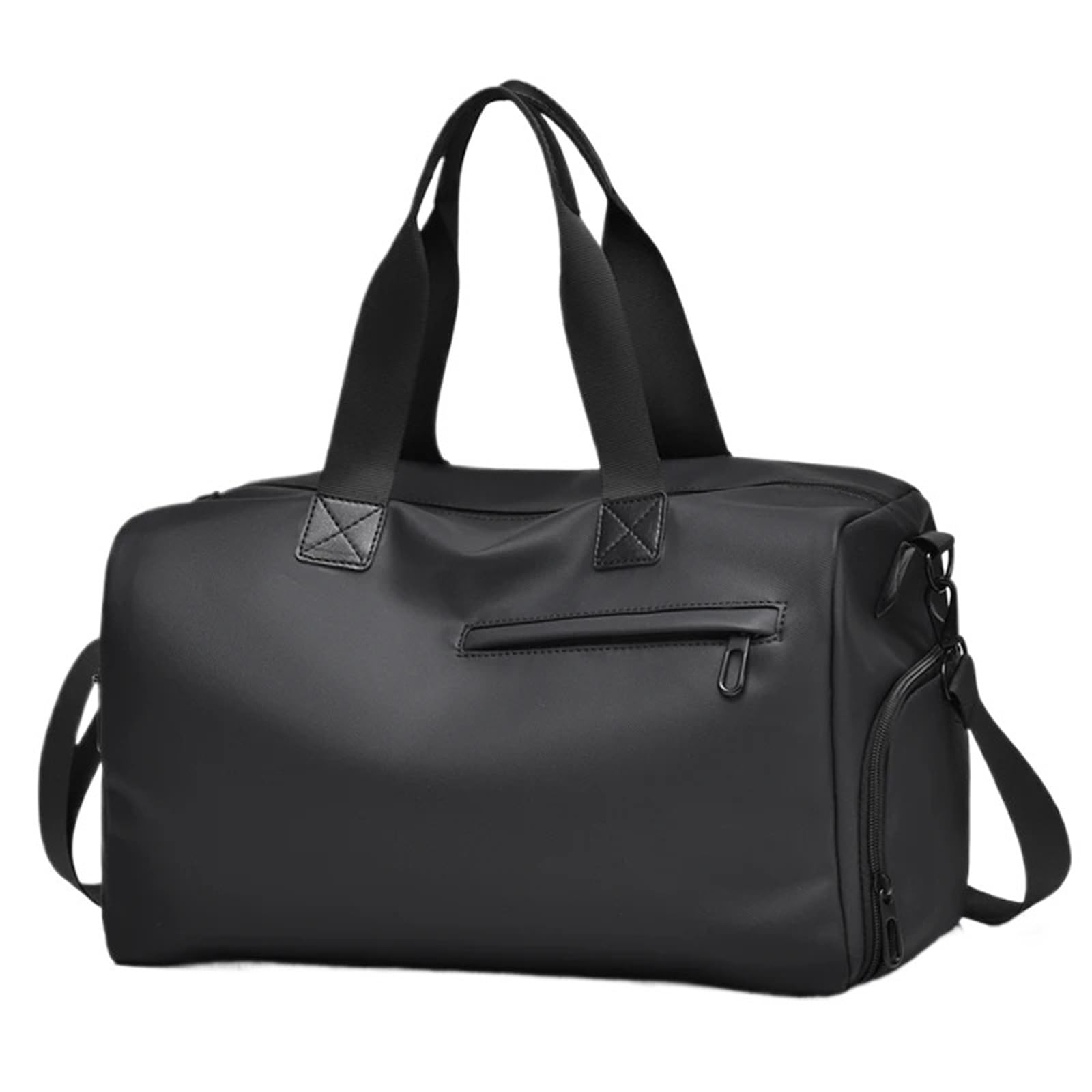 borsone palestra uomo Borsa a tracolla nera con regolabile | Borsa da viaggio for borsa fitness con tasche con cerniera, ideale for sport e gite casual(Khaki)