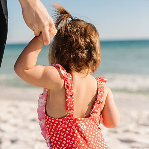 Image of SwimZip Girls' Ruffle One-Piece Swimsuit with UPF 50+ Sun Protection